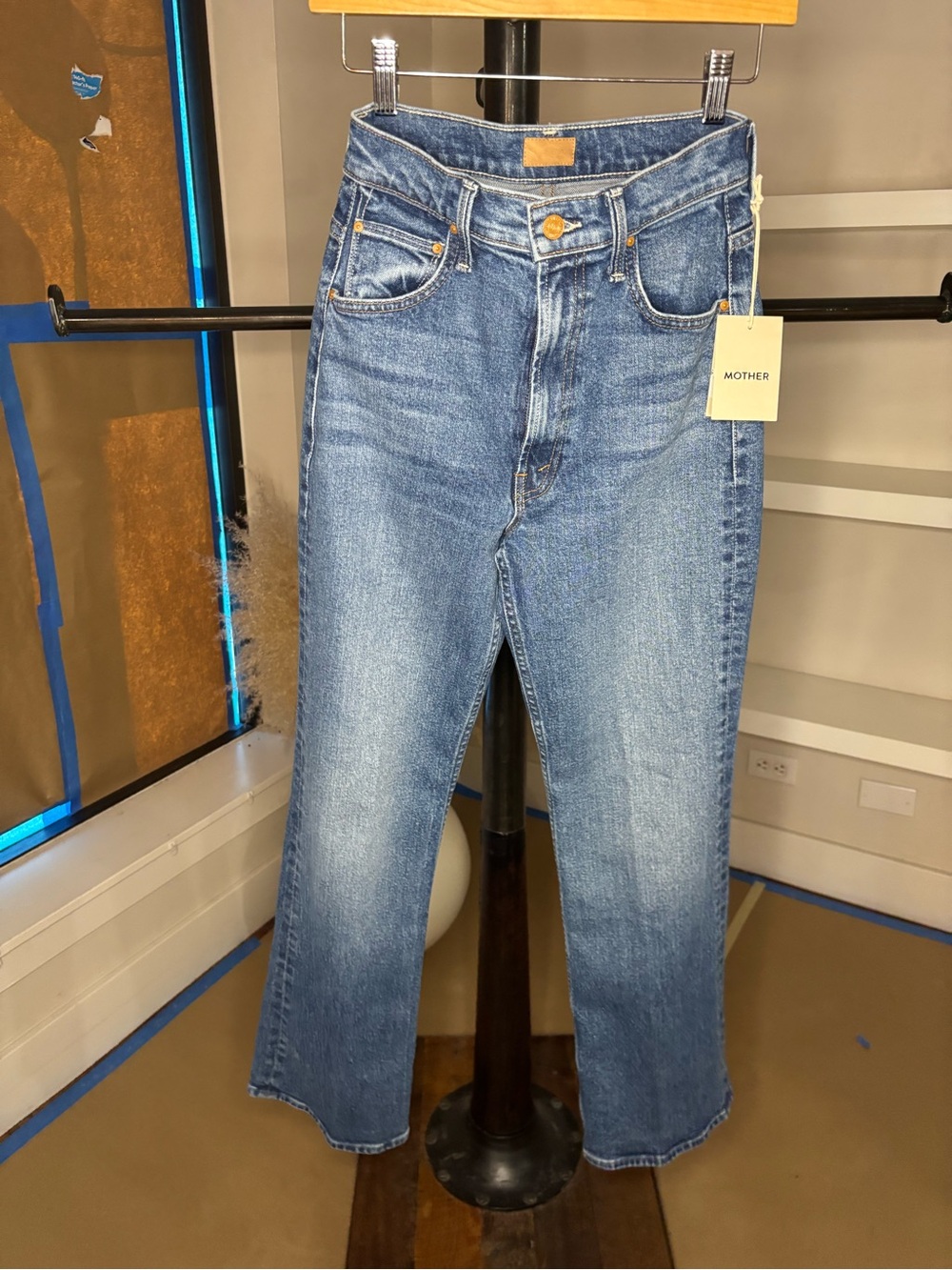 MOTHER High Waisted Brookie Sneak in Knick Knack Paddy Whack